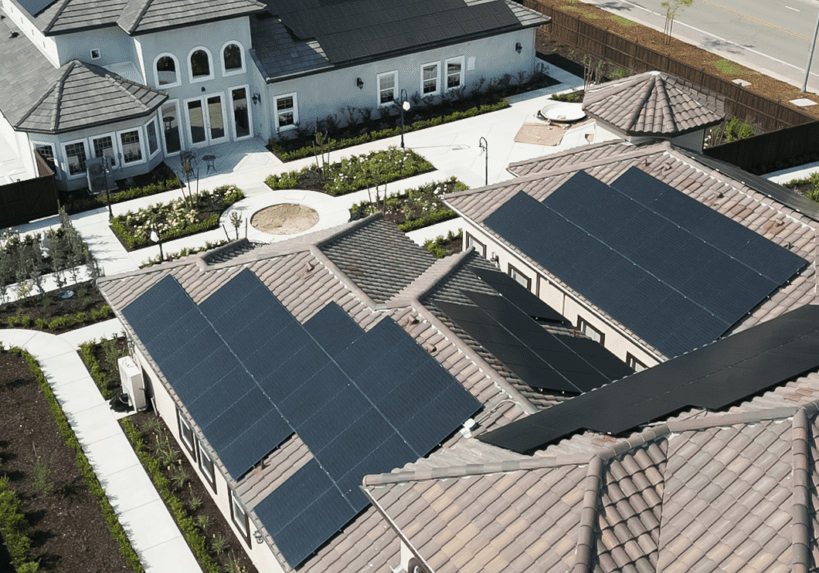 solar panels on two properties